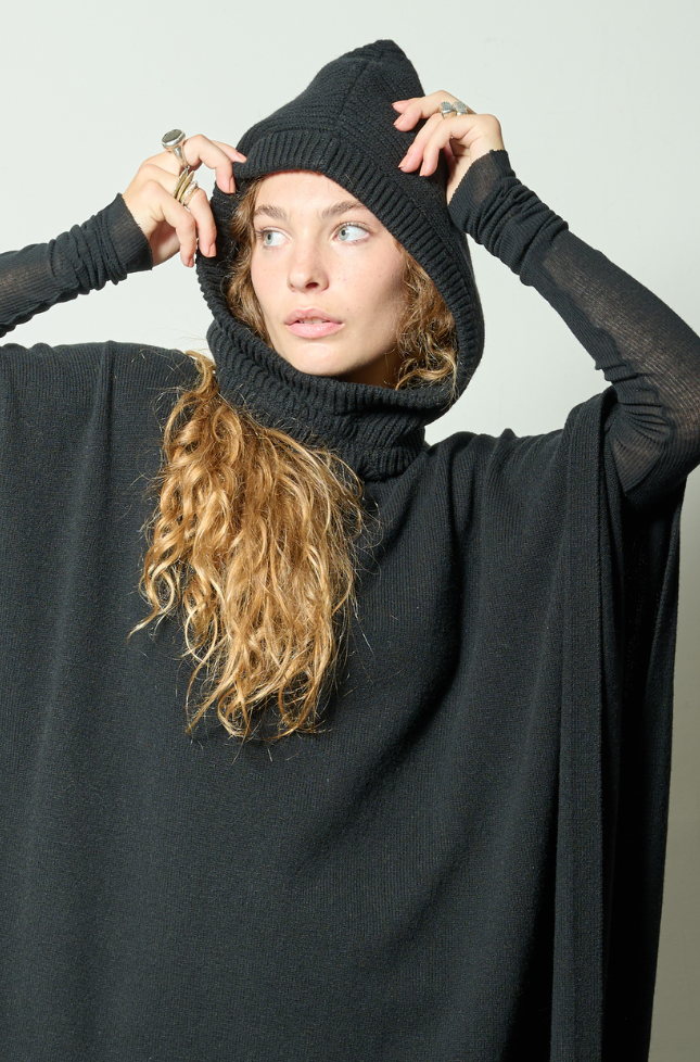 Rick Owens - Poncho Noir