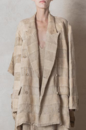 Veste en Lin Beige