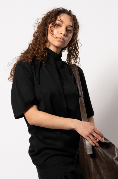 T-SHIRT FOULARD NOIR