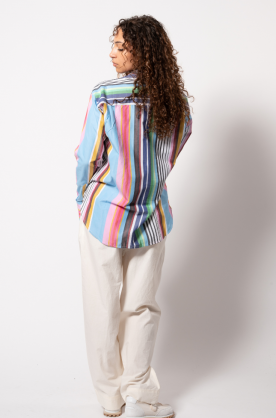 CHEMISE EN COTON À RAYURES
