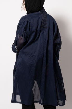 MANTEAU BLEU MARINE EN...