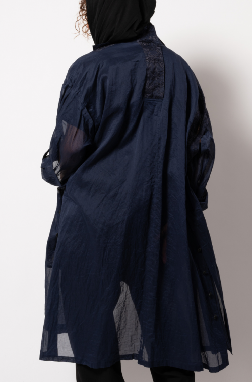 MANTEAU BLEU MARINE EN...