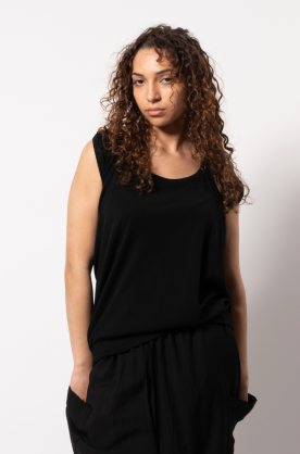 T-SHIRT NOIR EN DEUX PIÈCES
