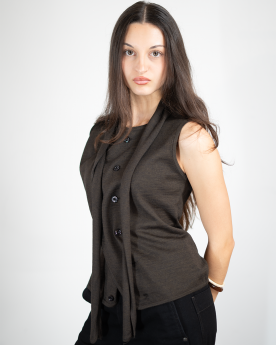 ASYMMETRICAL SLEEVELESS...