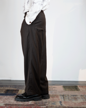 STRAIGHT PANTS brown