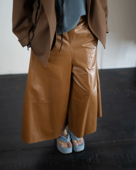 Carrot Leather Trousers