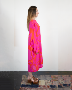 Robe Dosta imprimée en cupro