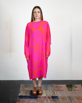 Robe Dosta imprimée en cupro