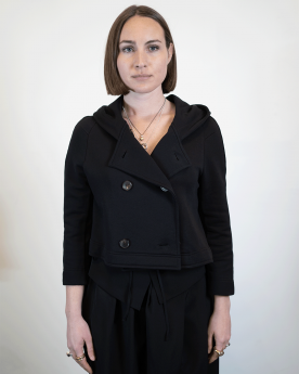 Veste Havipa noire à capuche
