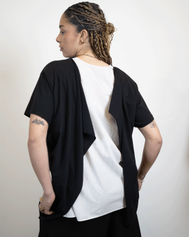 Y’s — T-shirt drapé...