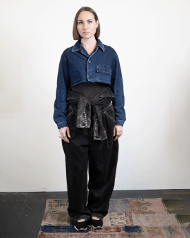 Y’s —  courte en denim à...