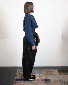 Y’s —  courte en denim à...