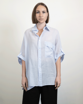 chemise oversize en lin 100%