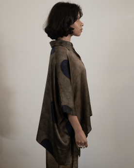 Brown/Blu Top