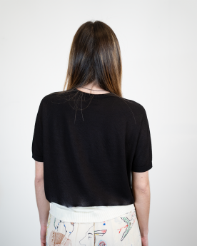 Pull en maille mérinos à...