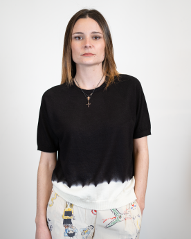 Pull en maille mérinos à...