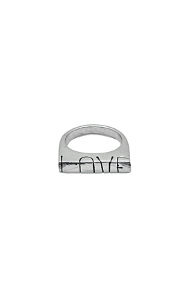 Bague carrée "Love"